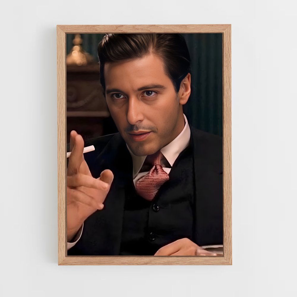 ap-michael corleone-2 cadre Bois clair