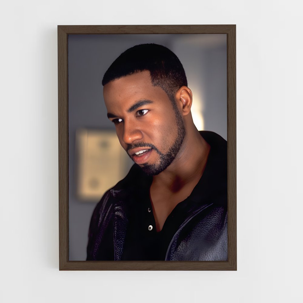 ap-michael jai white-1 cadre Bois foncé