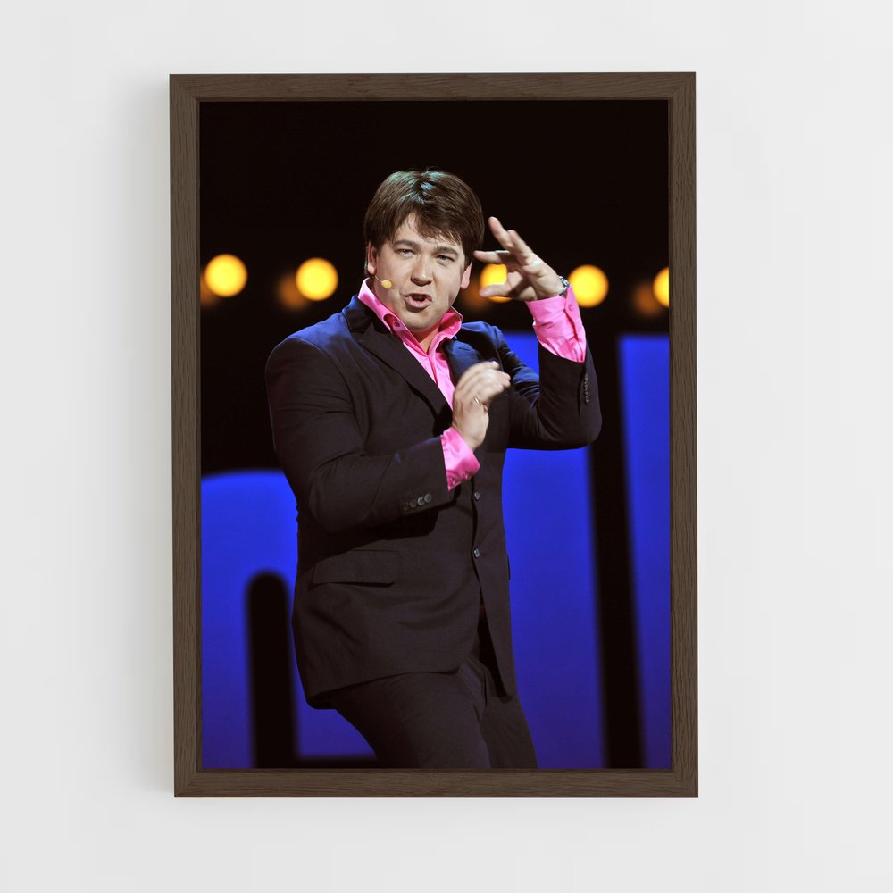 ap-michael mcintyre-5 cadre Bois foncé