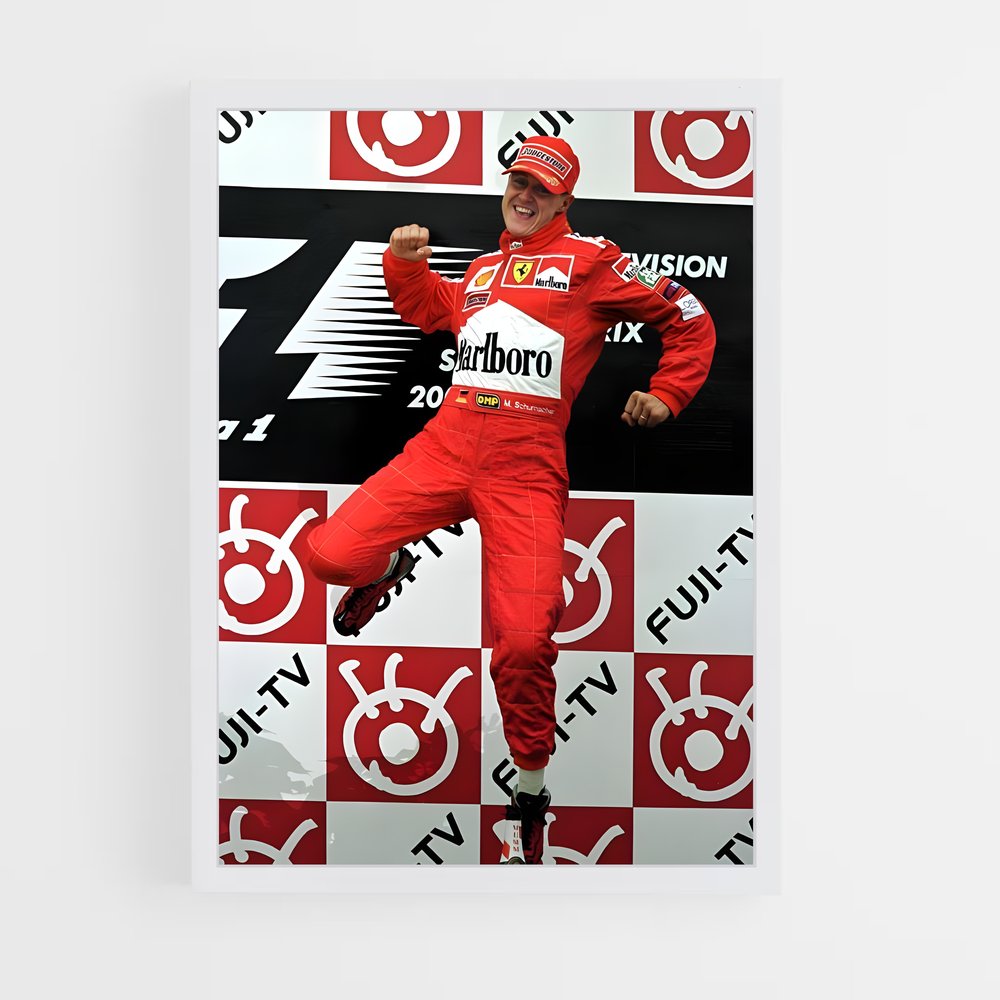 ap-michael schumacher-13 cadre Blanc