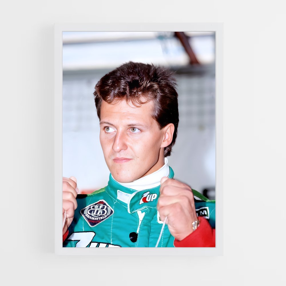 ap-michael schumacher-14 cadre Blanc