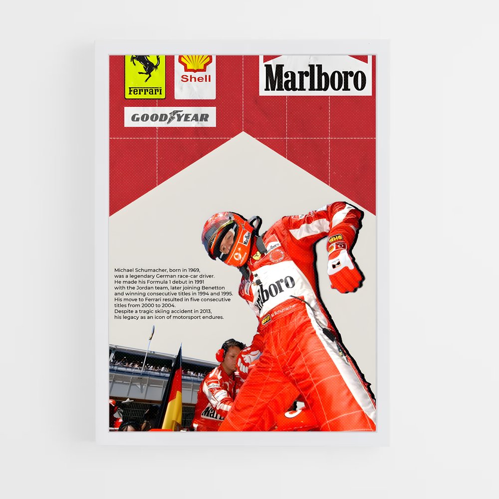 ap-michael schumacher-5 cadre Blanc