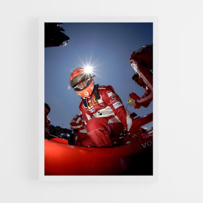 ap-michael schumacher-8 cadre Blanc