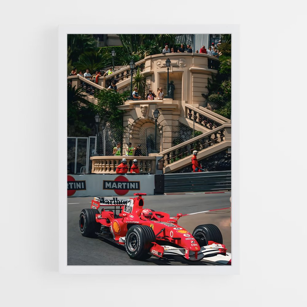 ap-michael schumacher-9 cadre Blanc