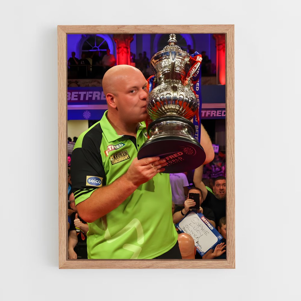 ap-michael van gerwen-2 cadre Bois clair