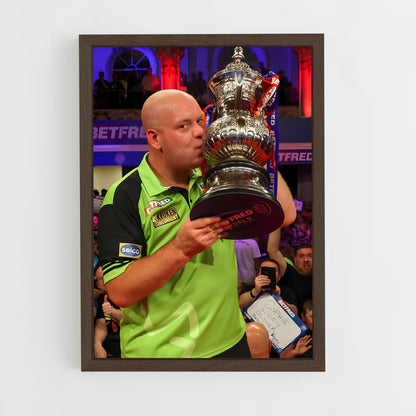 ap-michael van gerwen-2 cadre Bois foncé