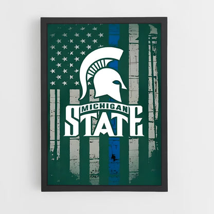 ap-michigan state spartans-2 cadre Noir