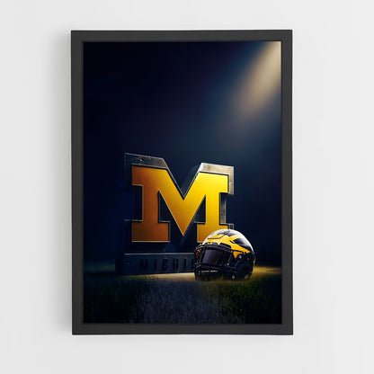 ap-michigan wolverines-5 cadre Noir