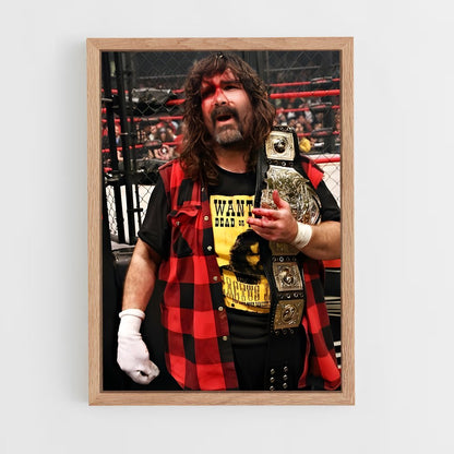 ap-mick foley-1 cadre Bois clair