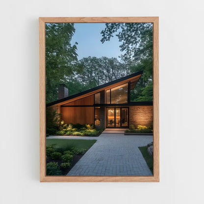 ap-mid-century modern architecture-1 cadre Bois clair