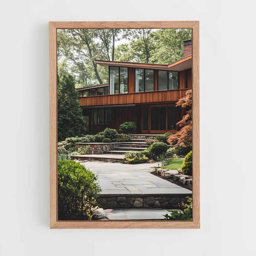 ap-mid-century modern architecture-15 cadre Bois clair