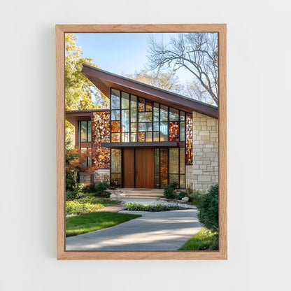 ap-mid-century modern architecture-6 cadre Bois clair