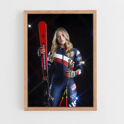 ap-mikaela shiffrin-4 cadre Bois clair