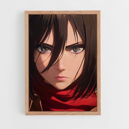 ap-mikasa ackerman-1 cadre Bois clair