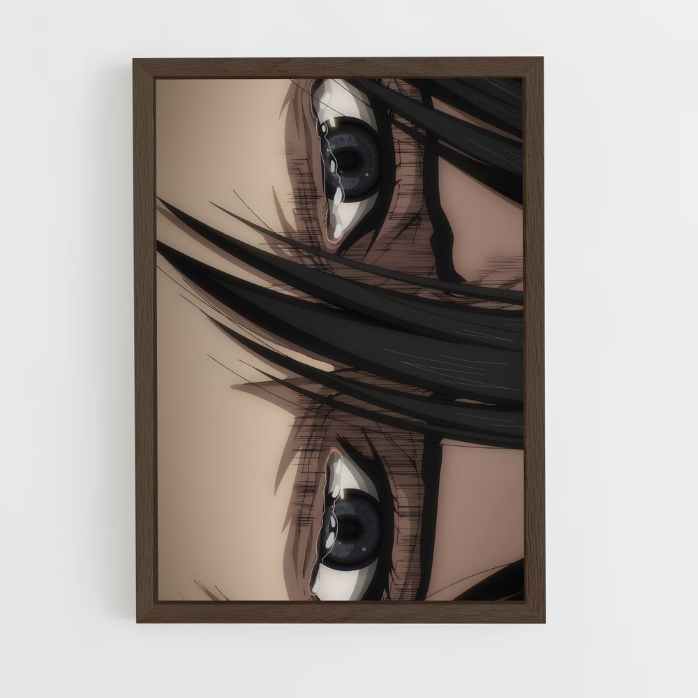 ap-mikasa ackerman-4 cadre Bois foncé