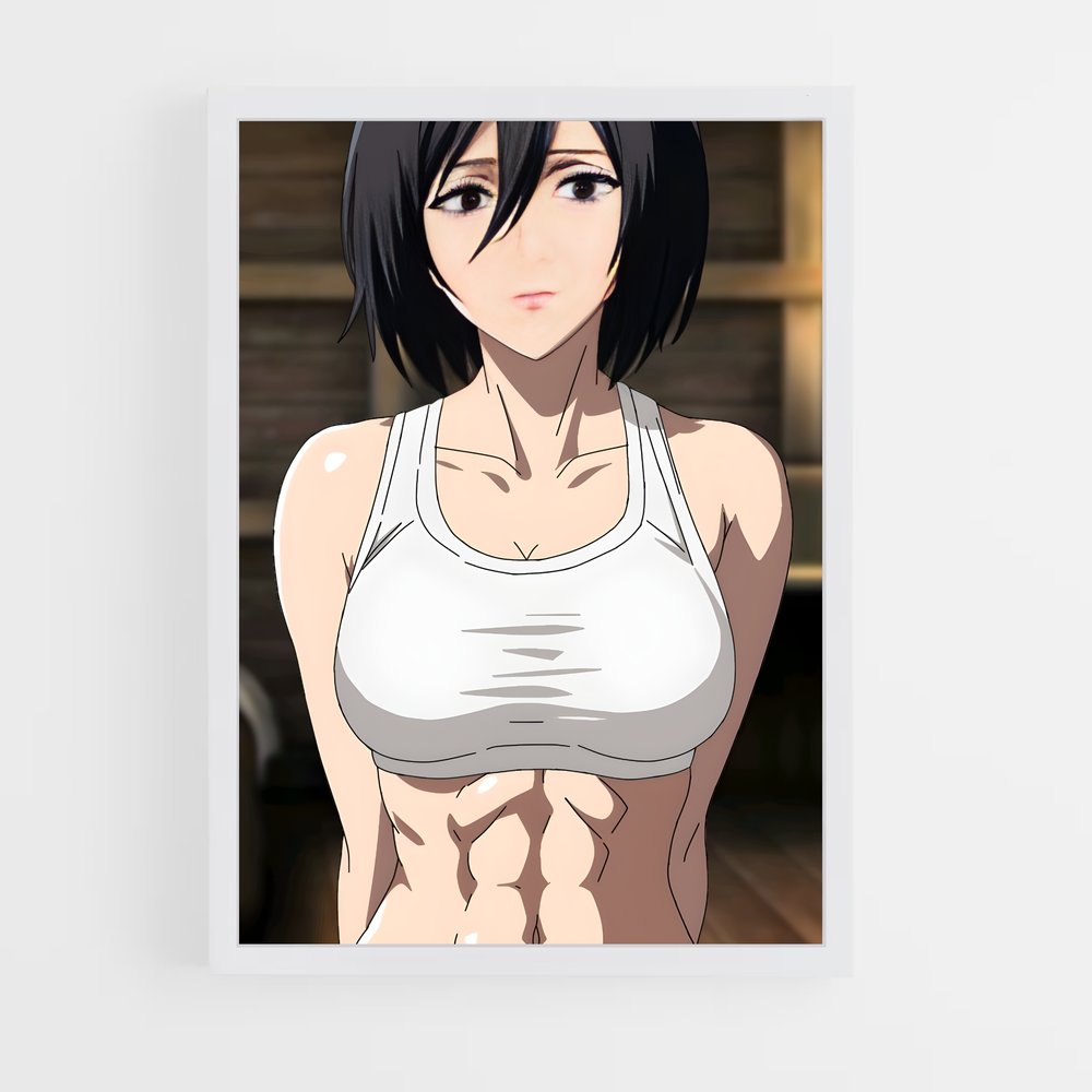 ap-mikasa ackerman-6 cadre Blanc