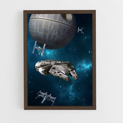 ap-millennium falcon-4 cadre Bois foncé