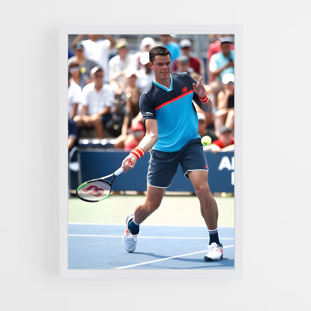 ap-milos raonic-2 cadre Blanc