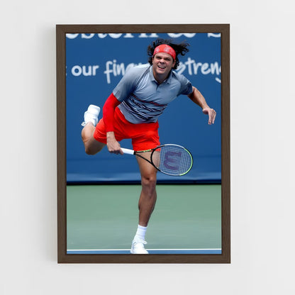 ap-milos raonic-3 cadre Bois foncé