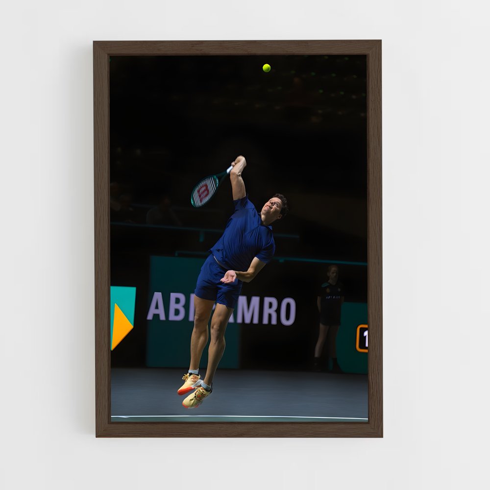 ap-milos raonic-5 cadre Bois foncé