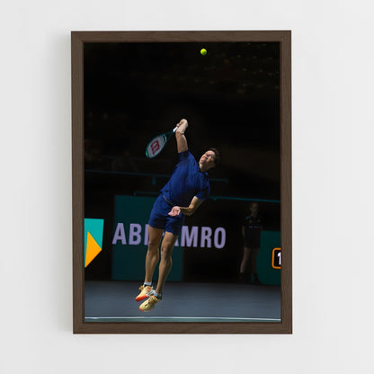 ap-milos raonic-5 cadre Bois foncé