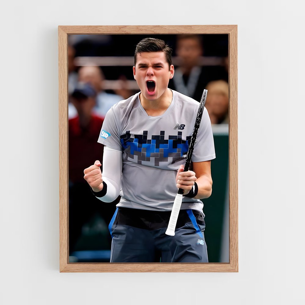 ap-milos raonic-6 cadre Bois clair