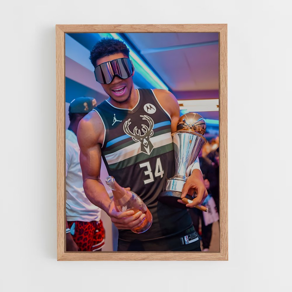 ap-milwaukee bucks-2 cadre Bois clair