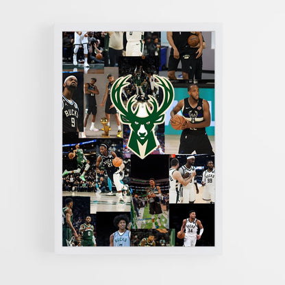 ap-milwaukee bucks-7 cadre Blanc