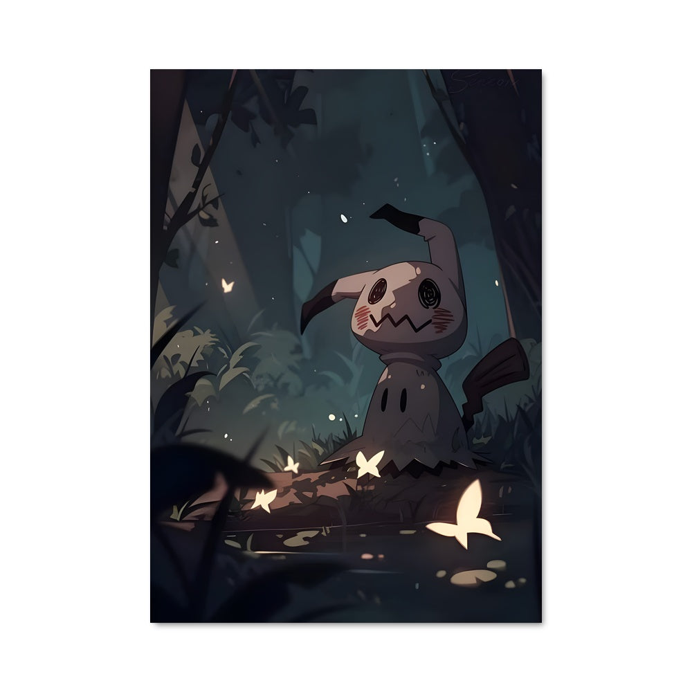 Poster Mimikyu en Forêt