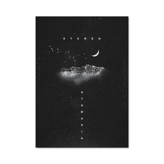 Poster Étoiles et Lune