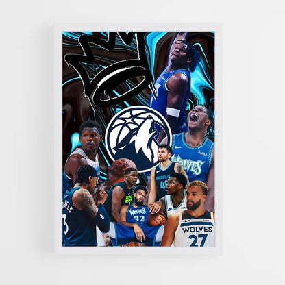 ap-minnesota timberwolves-2 cadre Blanc