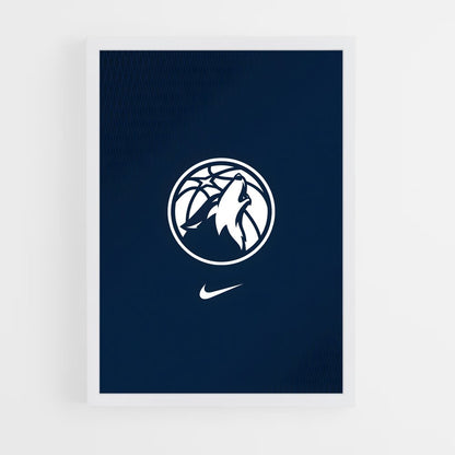 ap-minnesota timberwolves-3 cadre Blanc