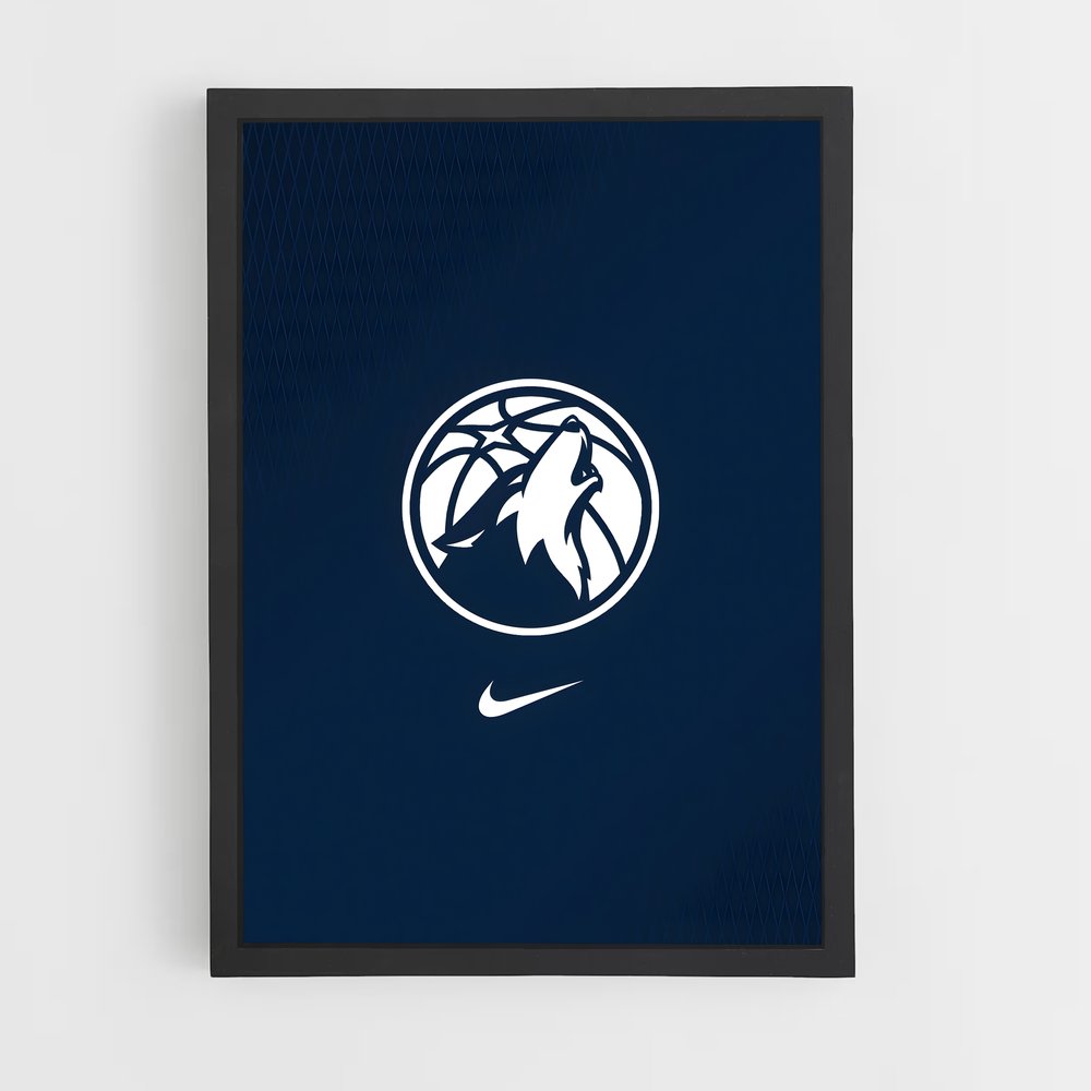 ap-minnesota timberwolves-3 cadre Noir