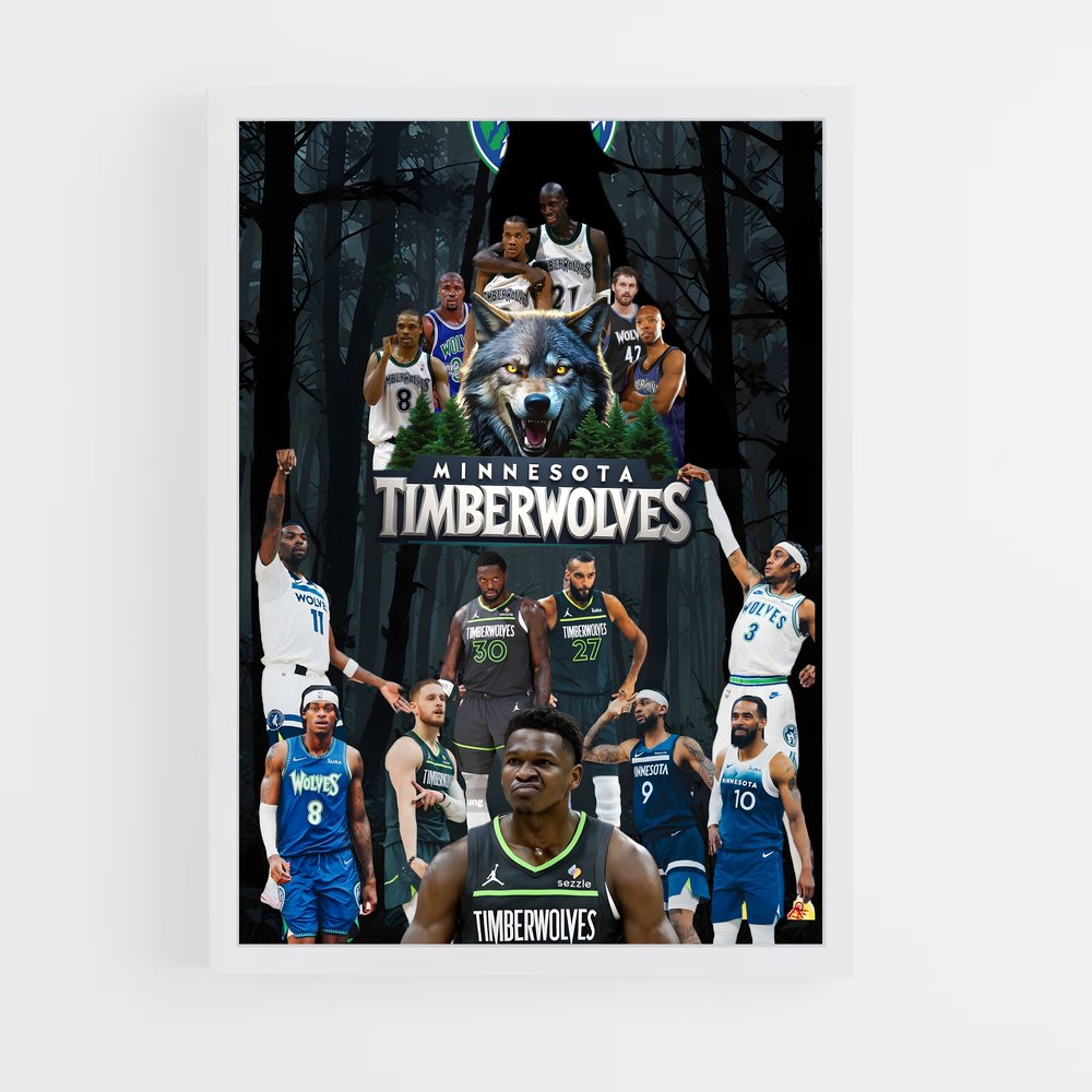 ap-minnesota timberwolves-7 cadre Blanc