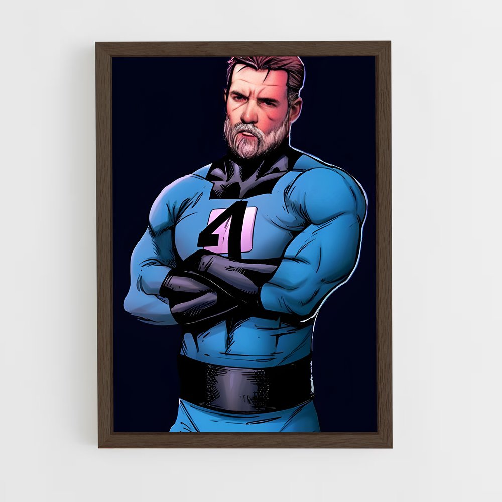 ap-mister fantastic reed richards-6 cadre Bois foncé