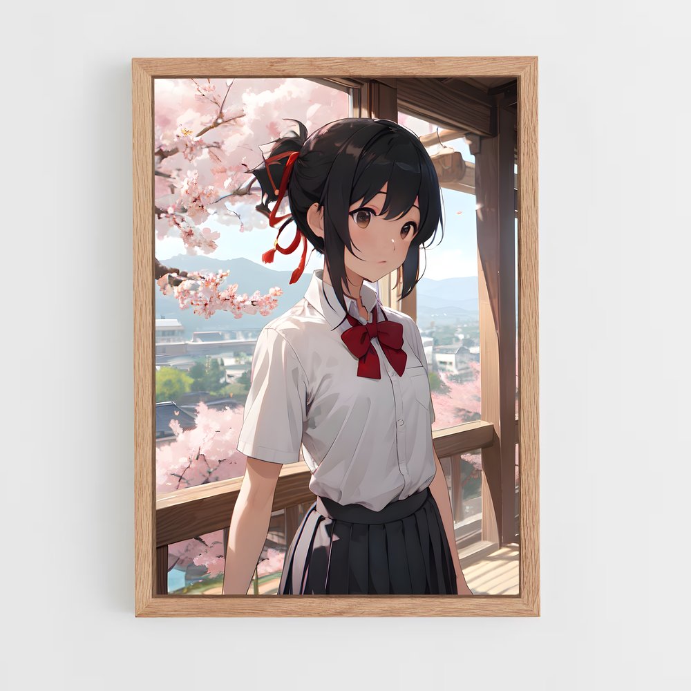 ap-mitsuha miyamizu-5 cadre Bois clair