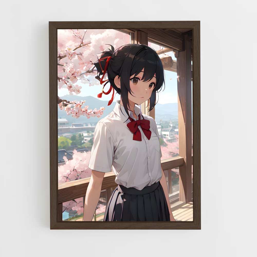 ap-mitsuha miyamizu-5 cadre Bois foncé