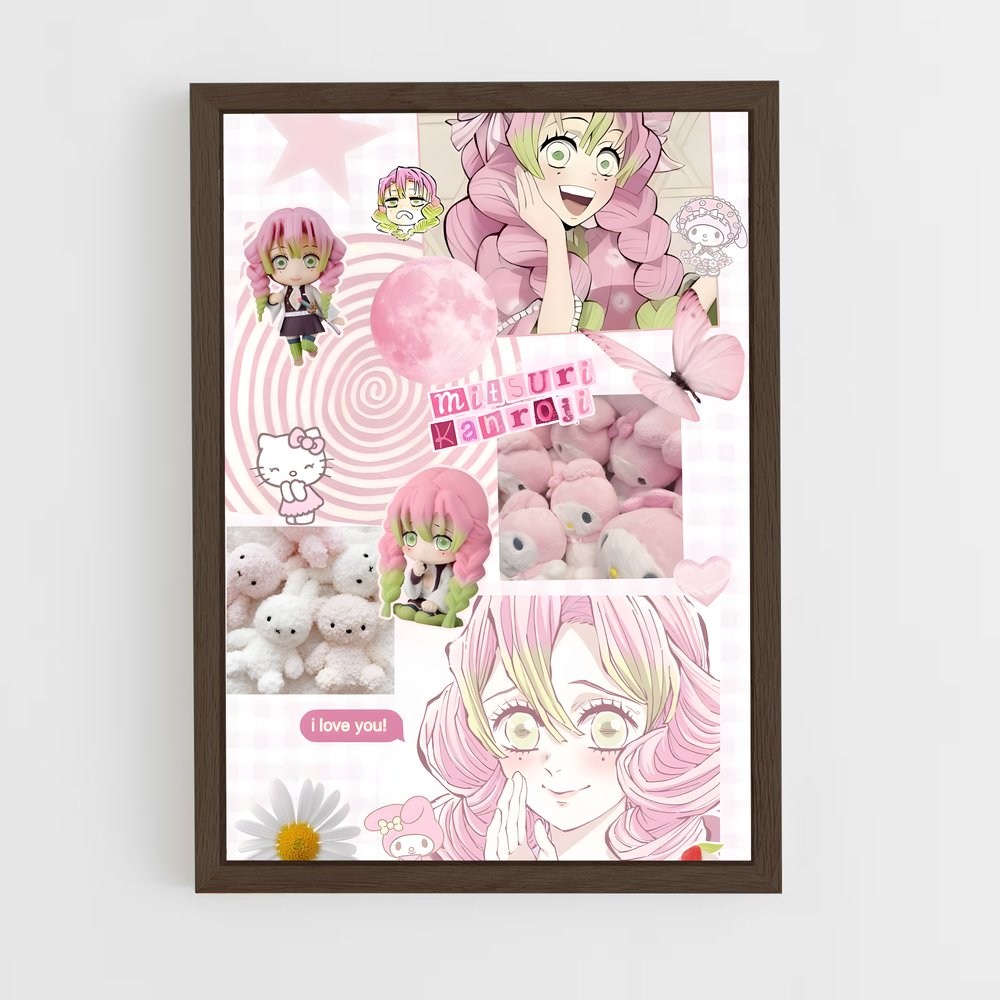 ap-mitsuri kanroji-2 cadre Bois foncé