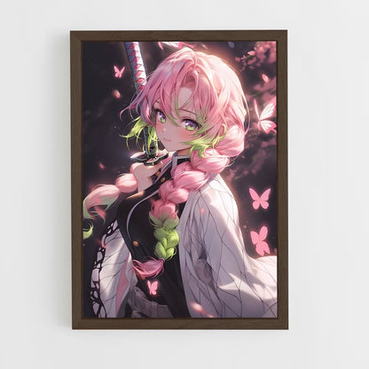 ap-mitsuri kanroji-4 cadre Bois foncé