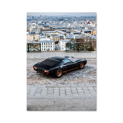 Poster Noir sur Brique
