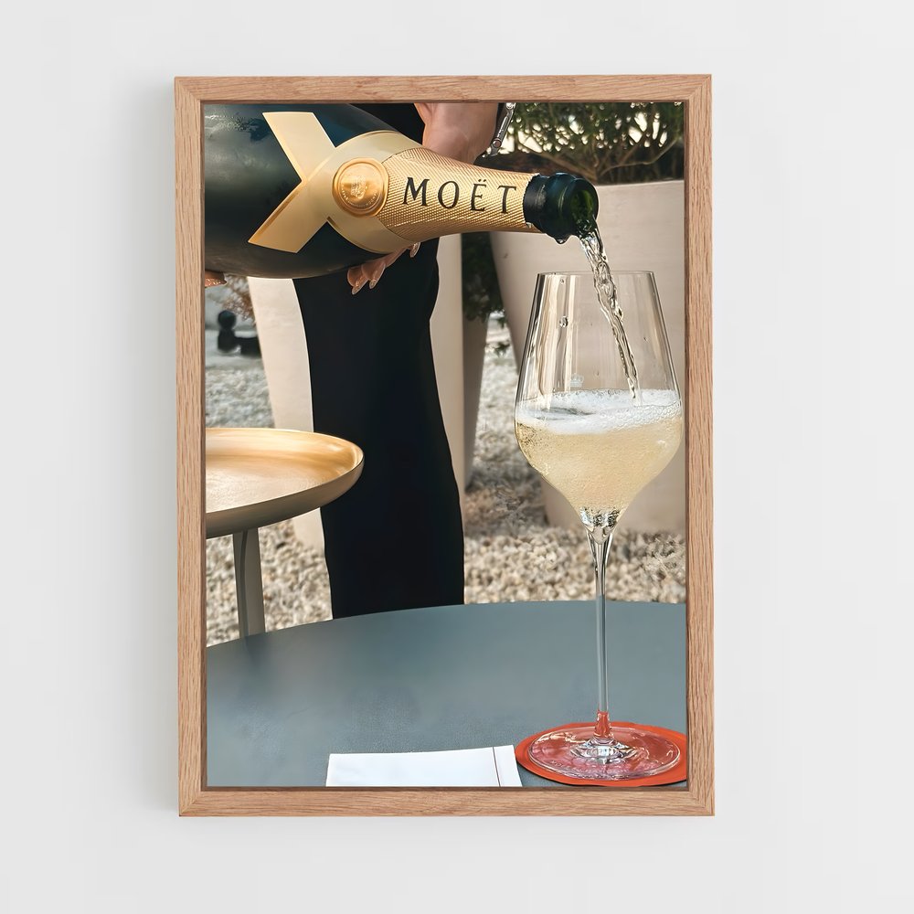 ap-moet chandon-3 cadre Bois clair