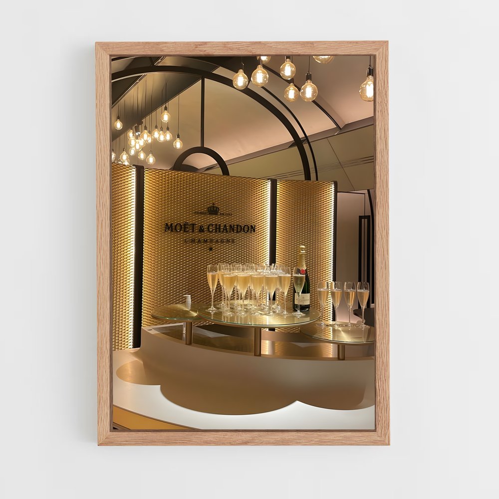 ap-moet chandon-8 cadre Bois clair
