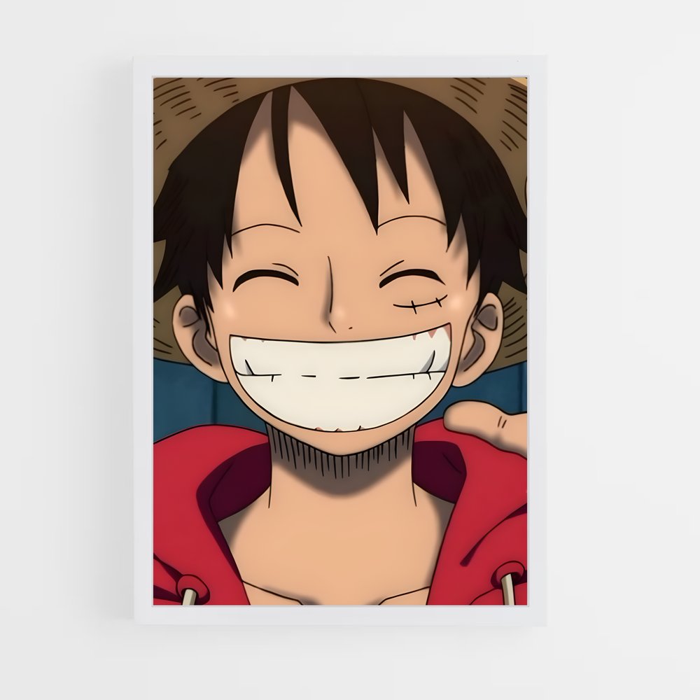 ap-monkey d luffy-5 cadre Blanc