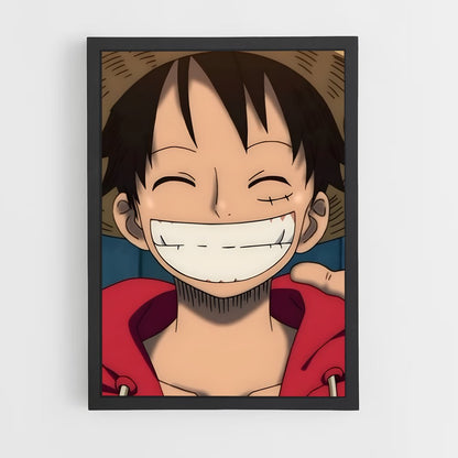 ap-monkey d luffy-5 cadre Noir
