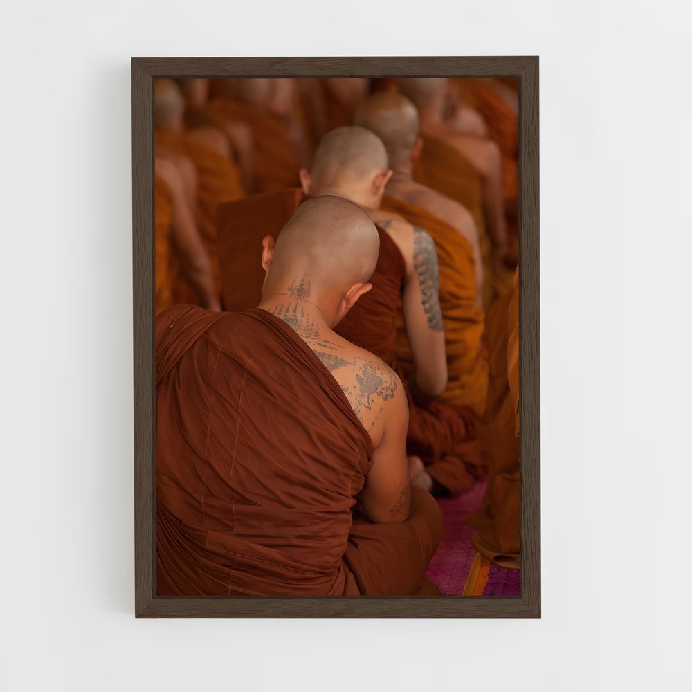 ap-monks-12 cadre Bois foncé