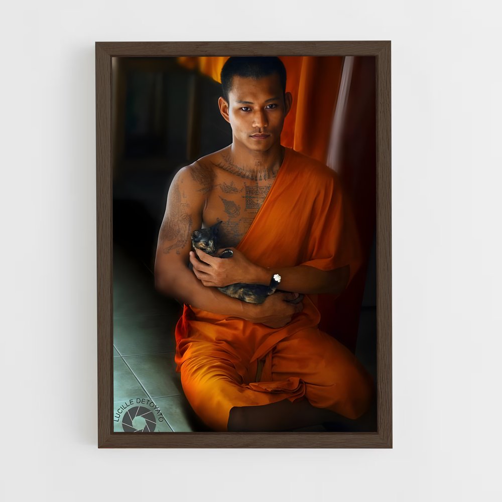 ap-monks-15 cadre Bois foncé