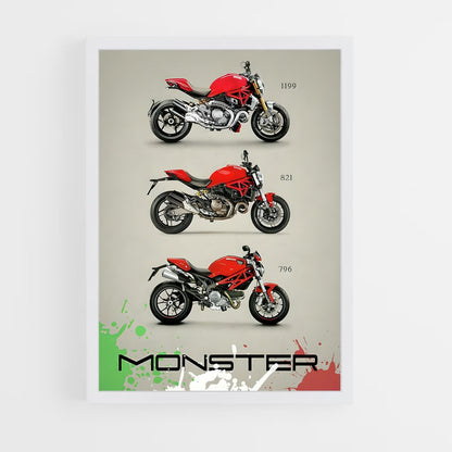ap-monster 821-2 cadre Blanc