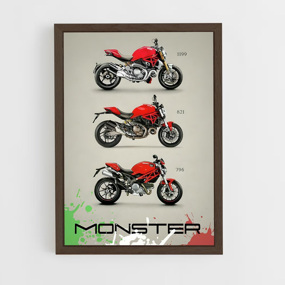 ap-monster 821-2 cadre Bois foncé