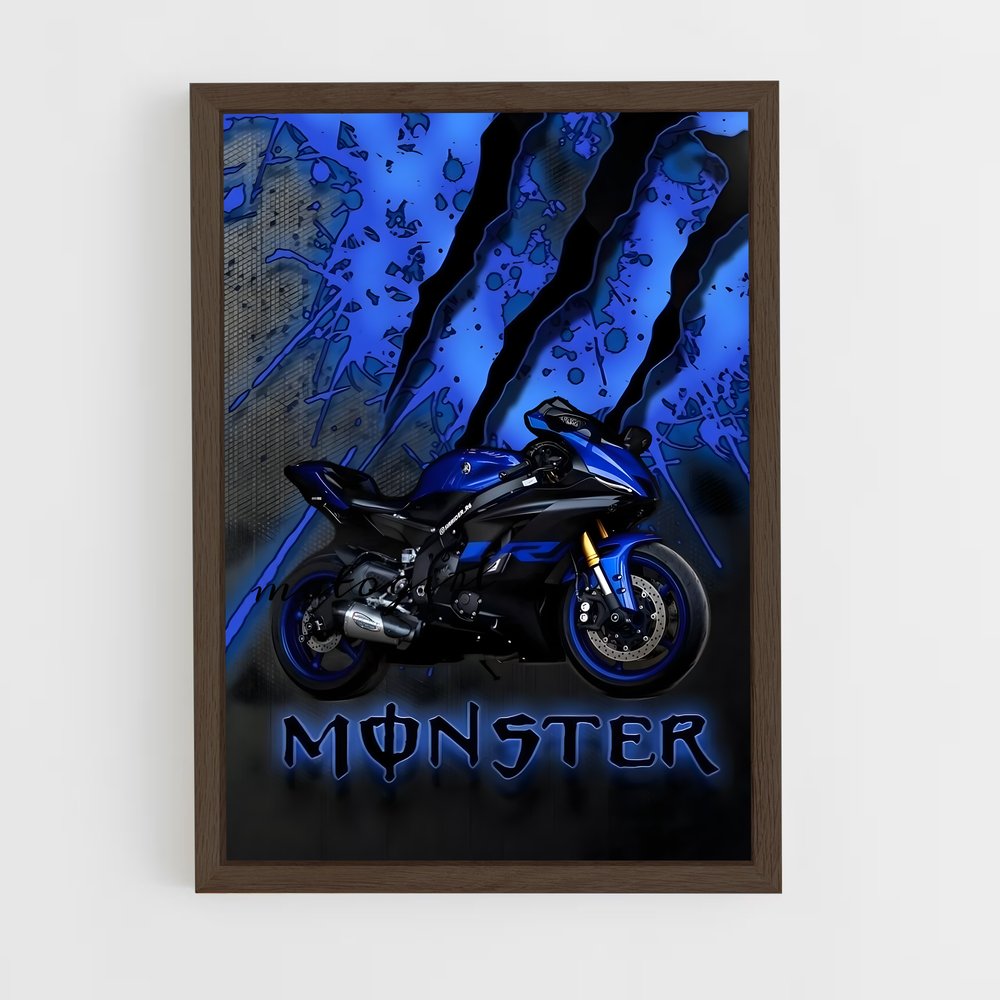 ap-monster energy yamaha-1 cadre Bois foncé
