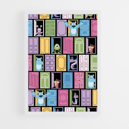 ap-monsters inc-6 cadre Blanc